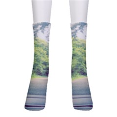 Photo Vue Sur Forêt  Crew Socks by kcreatif