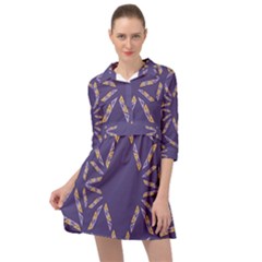 Abstract Pattern Geometric Backgrounds   Mini Skater Shirt Dress by Eskimos