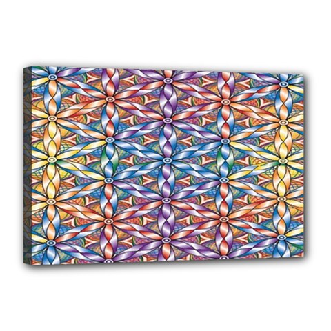 Colorful Flowers Canvas 18  X 12  (stretched) by Sparkle