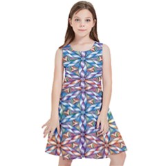 Colorful Flowers Kids  Skater Dress by Sparkle