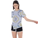 Abstract pattern geometric backgrounds   Asymmetrical Short Sleeve Sports Tee View1