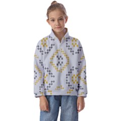 Abstract Pattern Geometric Backgrounds   Kids  Half Zip Hoodie by Eskimos