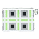 Agender Flag Plaid Canvas Cosmetic Bag (XL) View2