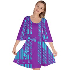 Fold At Home Folding Velour Kimono Dress by WetdryvacsLair