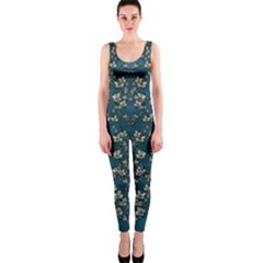 Waterlilies In The Calm Lake Of Beauty And Herbs One Piece Catsuit by pepitasart