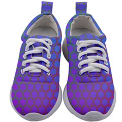 Hex Circle Points Vaporwave One Kids Athletic Shoes by WetdryvacsLair