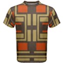 Abstract geometric design    Men s Cotton Tee View1