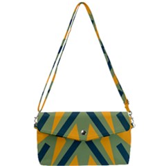 Abstract Geometric Design    Removable Strap Clutch Bag by Eskimos