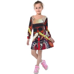 A7502d16-00ec-4c54-8555-4c8710408c05 Kids  Long Sleeve Velvet Dress by oneheartbeat