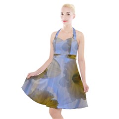 Triple Vision Halter Party Swing Dress  by thedaffodilstore