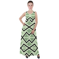 Abstract Pattern Geometric Backgrounds Empire Waist Velour Maxi Dress by Eskimos