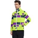 Abstract pattern geometric backgrounds Men s Bomber Jacket View3