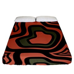 Abstract Pattern Geometric Backgrounds Fitted Sheet (king Size) by Eskimos