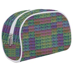 Paris Words Motif Colorful Pattern Make Up Case (medium) by dflcprintsclothing