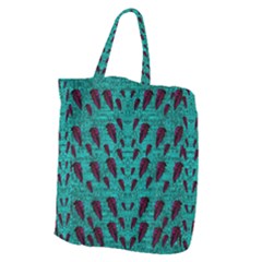 Leaves On Adorable Peaceful Captivating Shimmering Colors Giant Grocery Tote by pepitasart