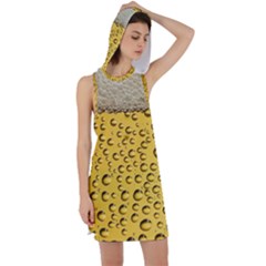 Beer Bubbles Racer Back Hoodie Dress by Wegoenart