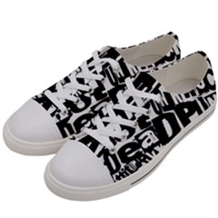 Punks Not Dead Men s Low Top Canvas Sneakers by ArtistRoseanneJones