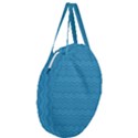 Sea Waves Giant Round Zipper Tote View3