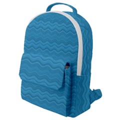 Sea Waves Flap Pocket Backpack (small) by Sparkle