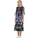 The High Priestess Card Bow Sleeve Chiffon Midi Dress View2