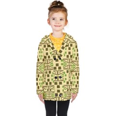 Abstract Pattern Geometric Backgrounds  Kids  Double Breasted Button Coat by Eskimos