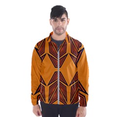 Abstract Pattern Geometric Backgrounds  Men s Windbreaker by Eskimos