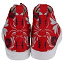 Folk flowers print Floral pattern Ethnic art Women s Mid-Top Canvas Sneakers View4