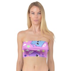 Seamless Pattern With Cute Kawaii Kittens Bandeau Top by Jancukart