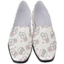 Cute Pattern With Easter Bunny Egg Women s Classic Loafer Heels View1