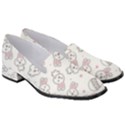 Cute Pattern With Easter Bunny Egg Women s Classic Loafer Heels View3