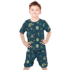 Plankton Pattern- Kids  Tee And Shorts Set by Jancukart