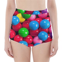 Bubble Gum High-waisted Bikini Bottoms by artworkshop