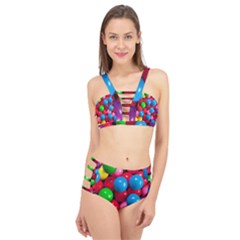 Bubble Gum Cage Up Bikini Set by artworkshop