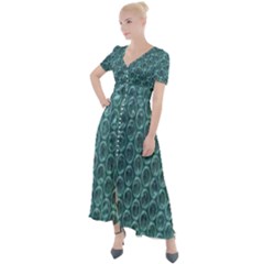 Bubble Wrap Button Up Short Sleeve Maxi Dress by artworkshop