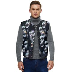 Bubble Men s Short Button Up Puffer Vest	 by artworkshop