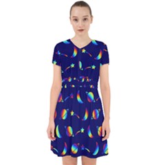 Space-pattern Colourful Adorable In Chiffon Dress by Jancukart