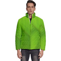 Banana Leaf Men s Puffer Bubble Jacket Coat by artworkshop