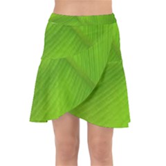 Banana Leaf Wrap Front Skirt by artworkshop