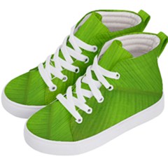 Banana Leaf Kids  Hi-top Skate Sneakers by artworkshop