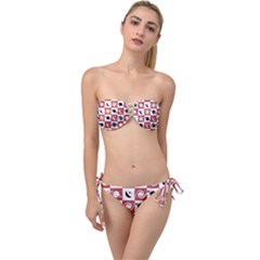 Space Pattern Colour Twist Bandeau Bikini Set by Jancukart