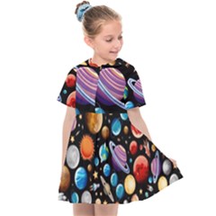 Background-with-many-planets-space Kids  Sailor Dress by Jancukart