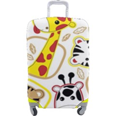 Vector-seamless-pattern-nice-animals-cartoon Luggage Cover (large) by Jancukart