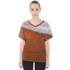 Bubble Beer V-neck Dolman Drape Top by artworkshop