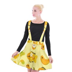 Banana Cichlid Suspender Skater Skirt by artworkshop