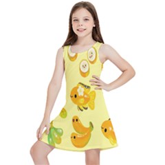 Banana Cichlid Kids  Lightweight Sleeveless Dress by artworkshop