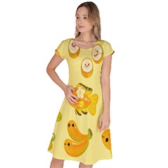 Banana Cichlid Classic Short Sleeve Dress by artworkshop