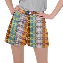 Grungy Vintage Patterns Ripstop Shorts by artworkshop