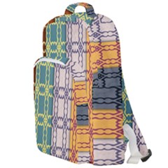 Grungy Vintage Patterns Double Compartment Backpack by artworkshop