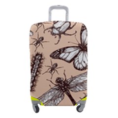 Vintage-drawn-insect-seamless-pattern Luggage Cover (small) by Jancukart