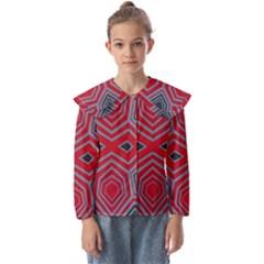 Abstract Pattern Geometric Backgrounds  Kids  Peter Pan Collar Blouse by Eskimos